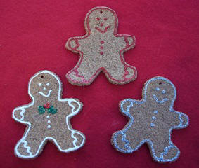 cork gingerbread ornament - Christmas craft idea